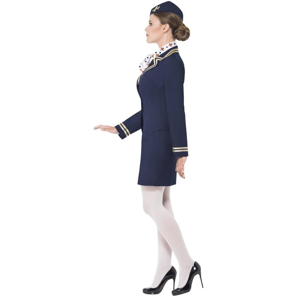 Smiffys Womens/Ladies Airways Attendant Costume Set