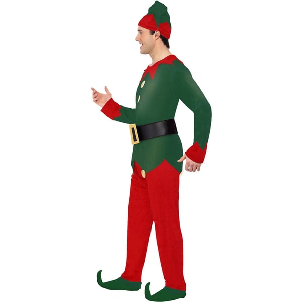 Smiffys Mens Elf Christmas Costume Set