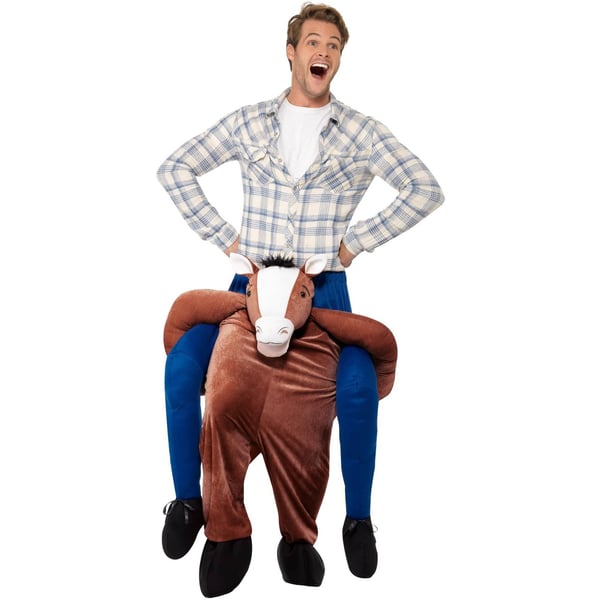Smiffys Unisex Adult Piggy Back Costume Set