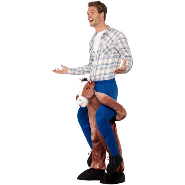 Smiffys Unisex Adult Piggy Back Costume Set
