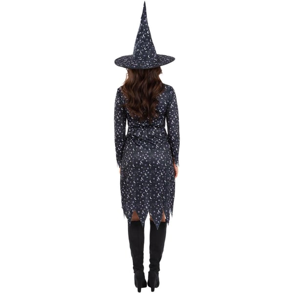 Smiffys Womens/Ladies Moon & Stars Witch Costume