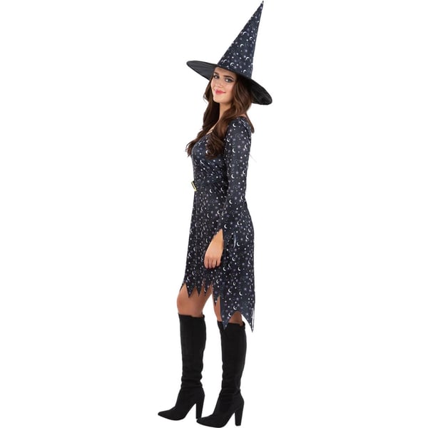 Smiffys Womens/Ladies Moon & Stars Witch Costume