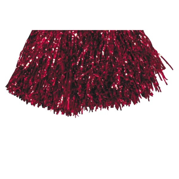 Smiffys Metallic Pom Poms (Pack of 2)