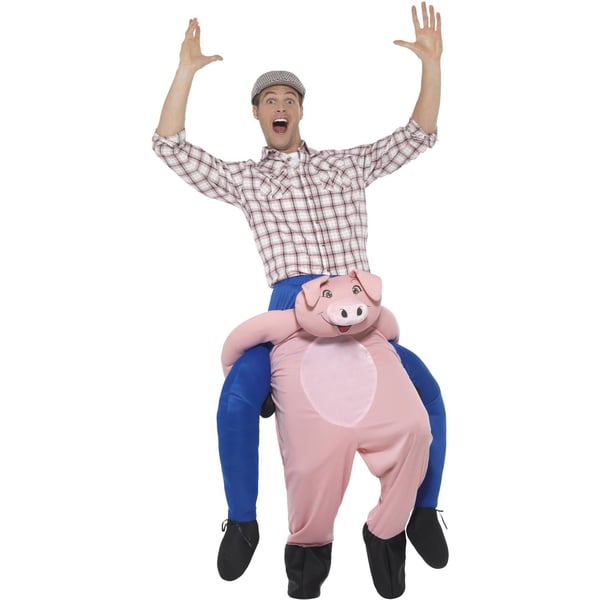 Smiffys Unisex aikuisten sika piggyback-asu