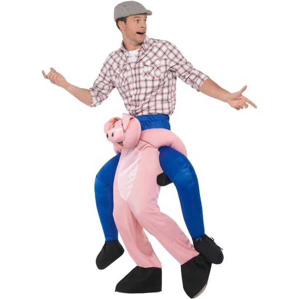 Smiffys Unisex aikuisten sika piggyback-asu