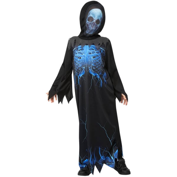 Smiffys Childrens/Kids Midnight Skeleton Reaper Costume