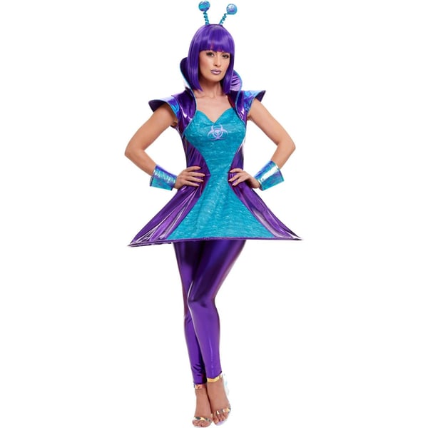 Smiffys Womens/Ladies Alien Costume Set