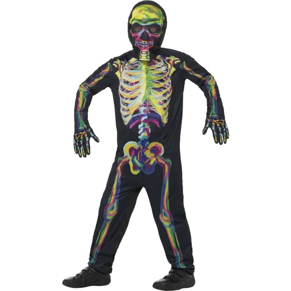 Smiffys Childrens/Kids Skeleton Glow In The Dark Costume Set