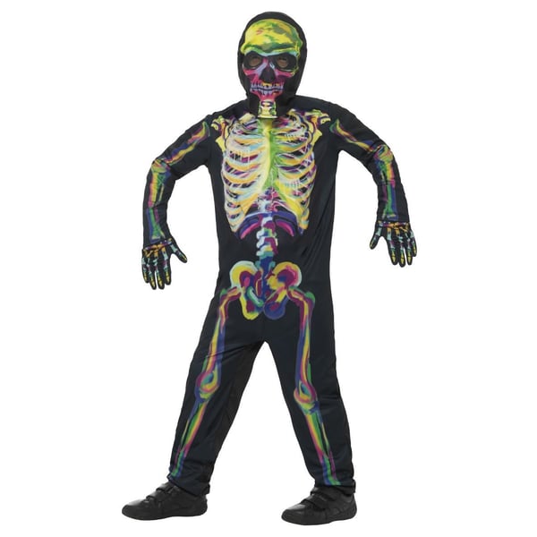Smiffys Childrens/Kids Skeleton Glow In The Dark Costume Set
