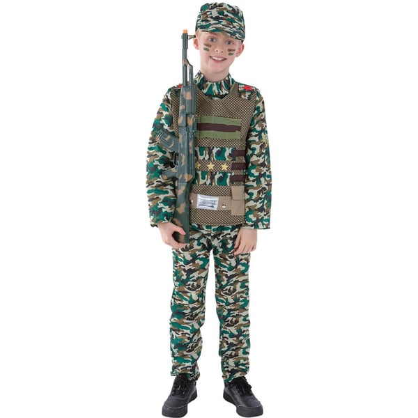Smiffys Boys Military Camo Costume Set