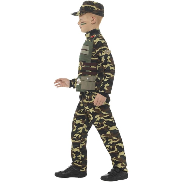 Smiffys Boys Military Camo Costume Set
