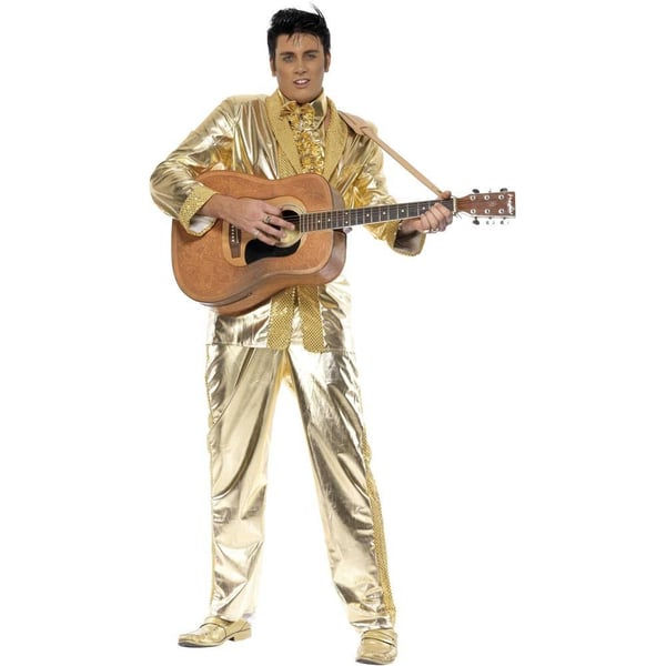 Elvis Presley miesten kiiltävä asu