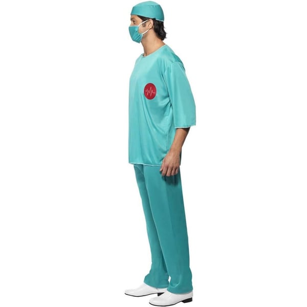 Smiffys Unisex Adult Surgeon Costume Set