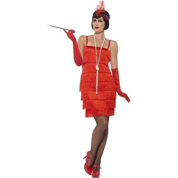 Smiffys Womens/Ladies Flapper Costume Set