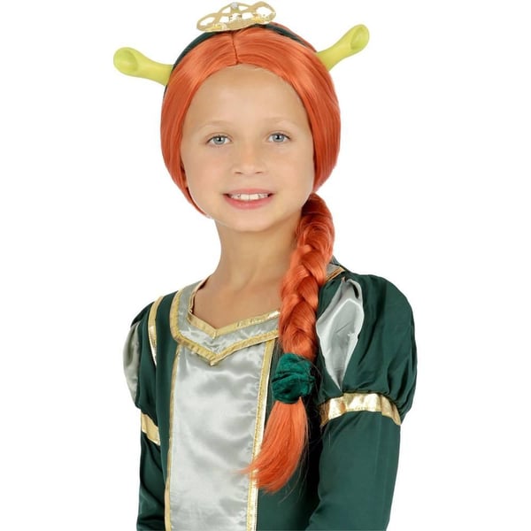 Shrek Girls Fiona Plaited Costume Headwear