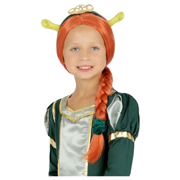 Shrek Tyttöjen Fiona-lettiasu päähine