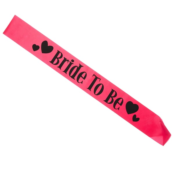 Smiffys Womens/Ladies Bride To Be Party Sash
