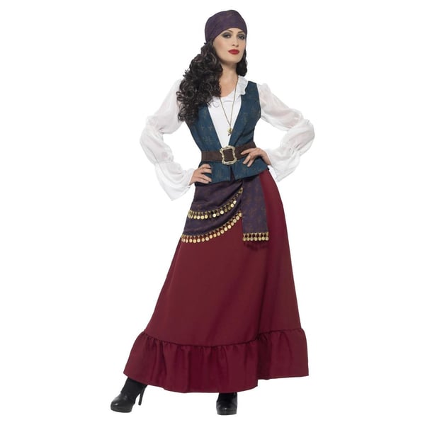 Smiffys Womens/Ladies Deluxe Buccaneer Beauty Pirate Costume Set