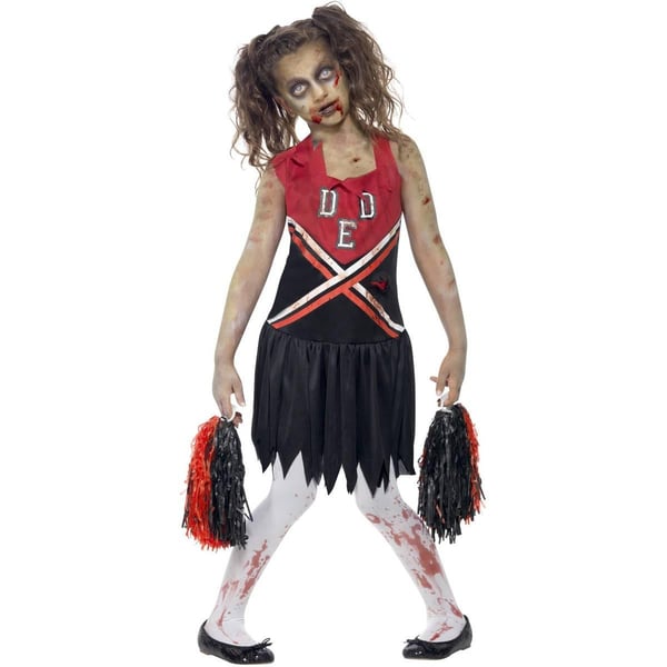 Smiffysin tyttöjen zombie cheerleader -asu