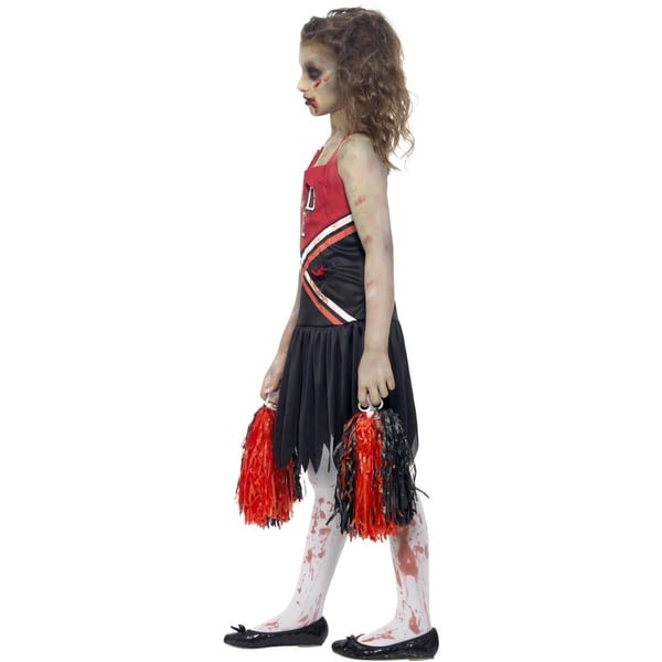 Smiffysin tyttöjen zombie cheerleader -asu