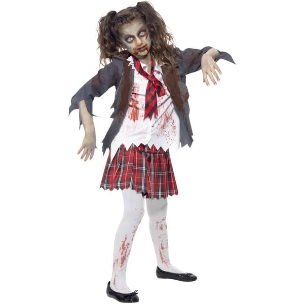 Smiffys Lasten Zombie Koulutyttö Asu