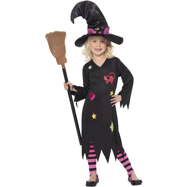 Smiffys Girls Cinder Halloween Witch Costume Set