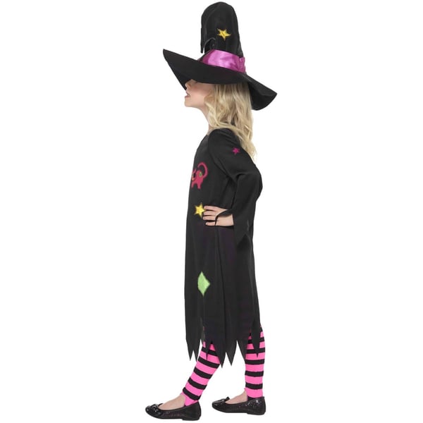 Smiffys Girls Cinder Halloween Witch Costume Set