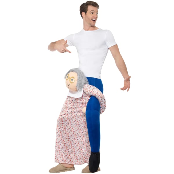 Smiffys Unisex Aikuisten Mummo Piggy Back -asu