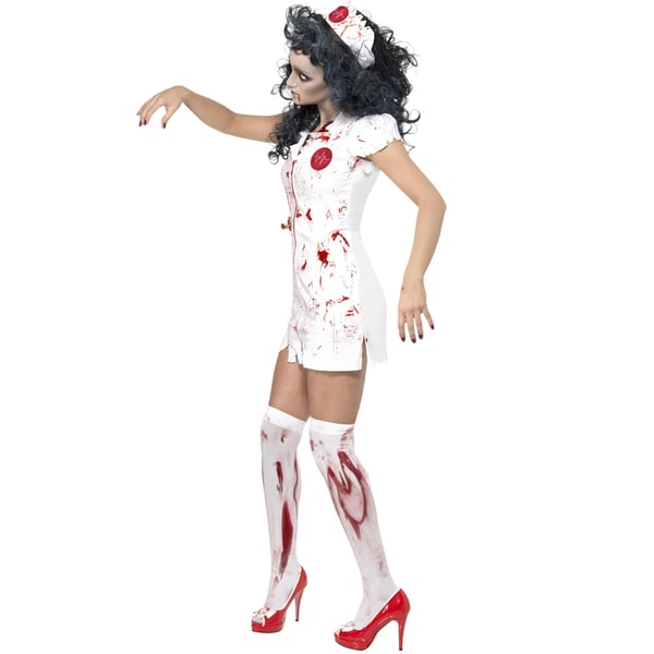 Smiffys Womens/Ladies Zombie Nurse Halloween Costume Set