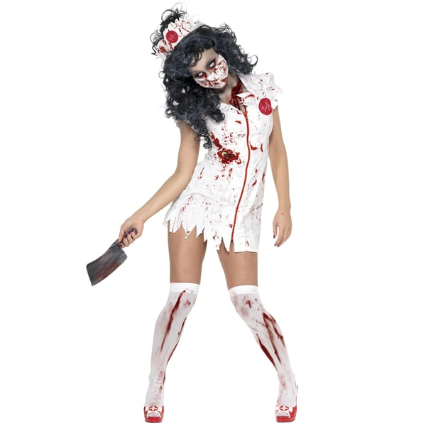 Smiffys Womens/Ladies Zombie Nurse Halloween Costume Set