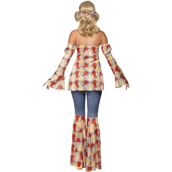 Smiffys Womens/Ladies 70s Hippy Vintage Costume Set