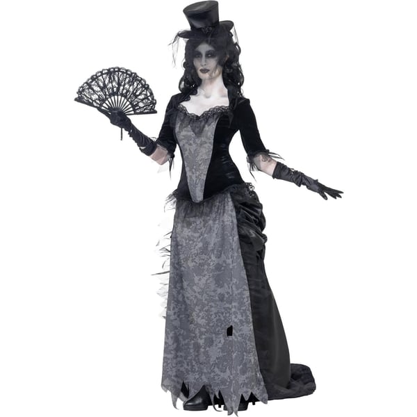 Smiffys Womens/Ladies Ghost Town Widow Costume Set