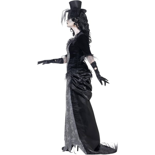 Smiffys Womens/Ladies Ghost Town Widow Costume Set