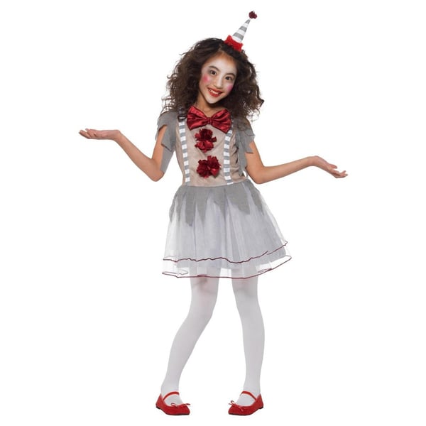 Smiffys Girls Vintage Clown Costume Set