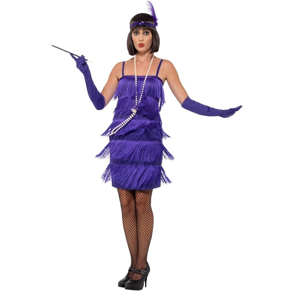 Smiffys Womens/Ladies Flapper Costume Set