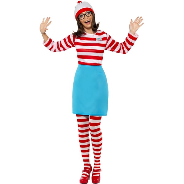 Wheres Wally? Womens/Ladies Wenda Costume Set