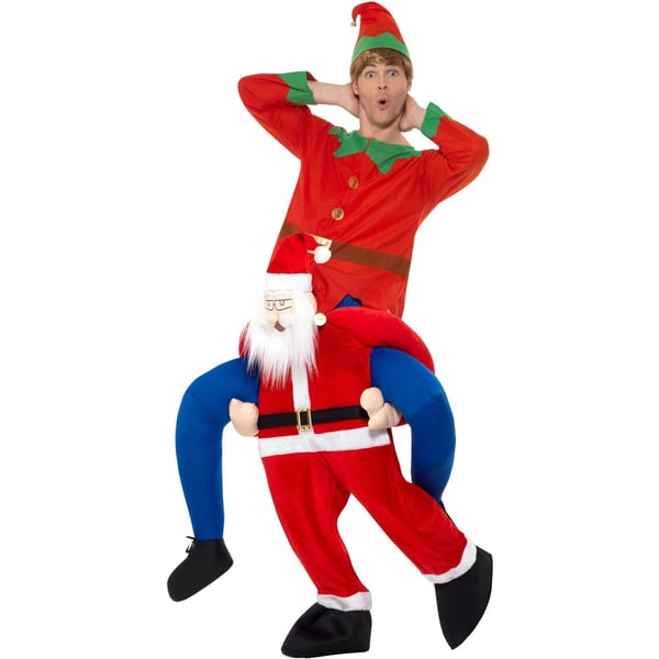 Smiffys Unisex Adult Santa Piggy Back Costume