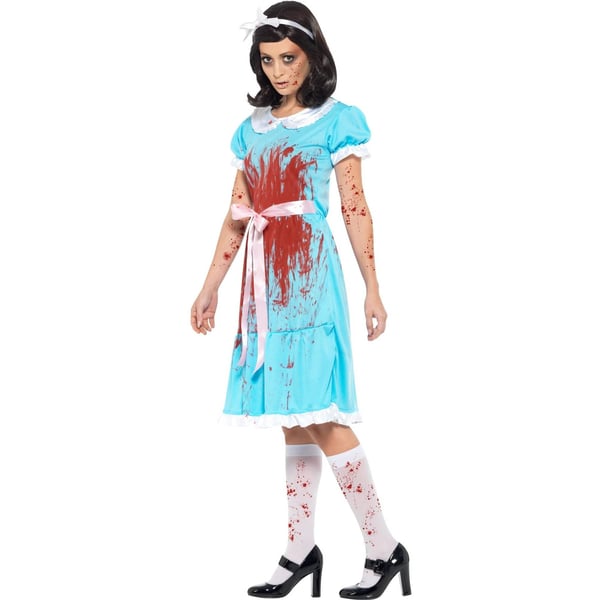 Smiffys Womens/Ladies Murderous Twin Bloody Costume Set