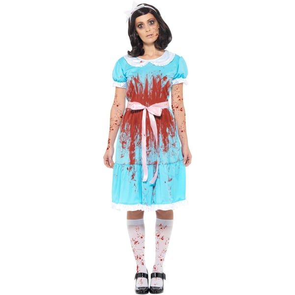 Smiffys Womens/Ladies Murderous Twin Bloody Costume Set