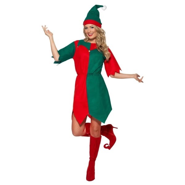 Smiffys Unisex Adult Elf Christmas Costume