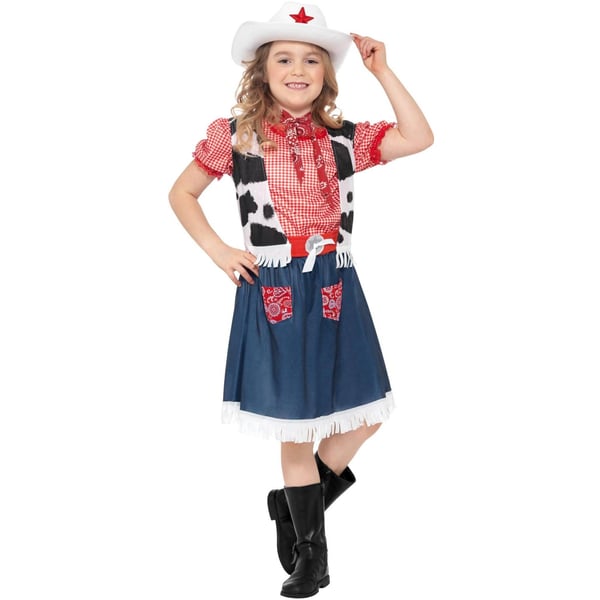 Smiffysin tyttöjen Sweetie-lehmityttöasu