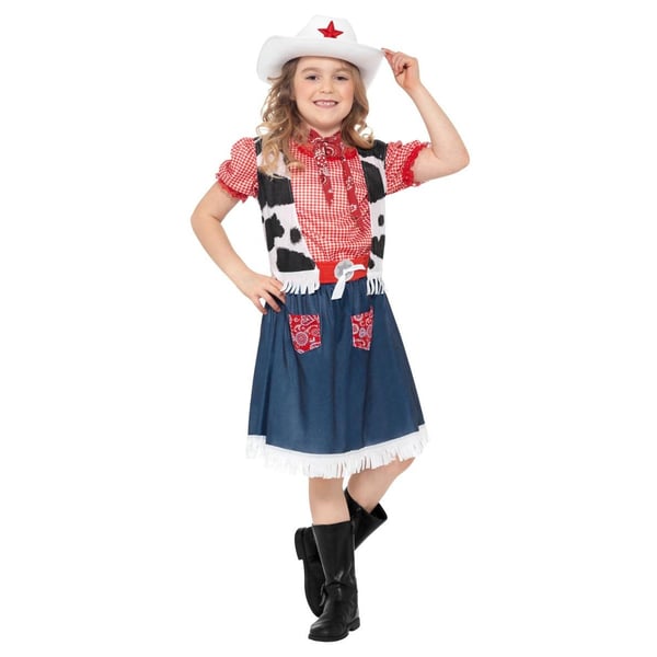 Smiffys Girls Sweetie Cowgirl Costume Set