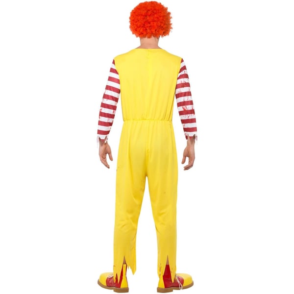 Smiffys Mens Kreepy Killer Clown Costume Jumpsuit