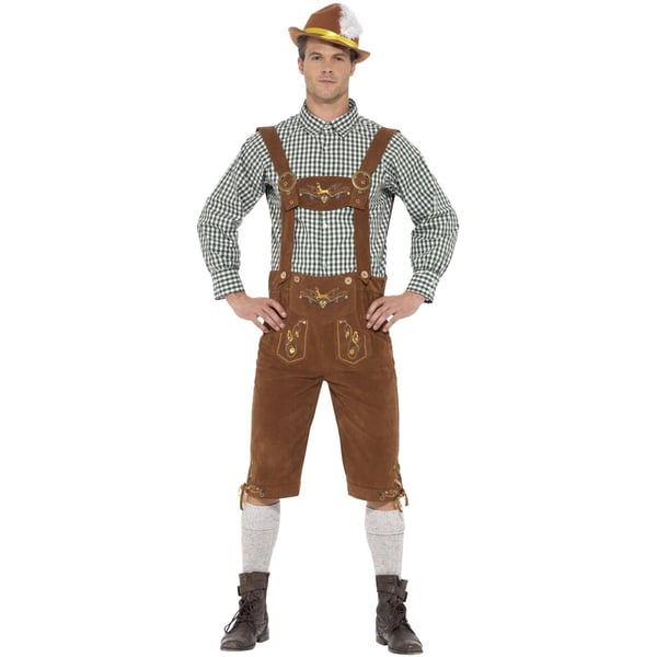 Smiffys Mens Deluxe Traditional Hans Bavarian Costume Set