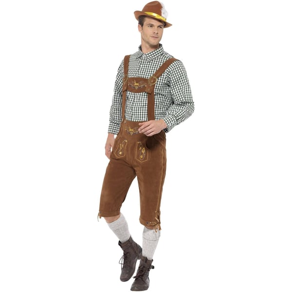Smiffys Mens Deluxe Traditional Hans Bavarian Costume Set
