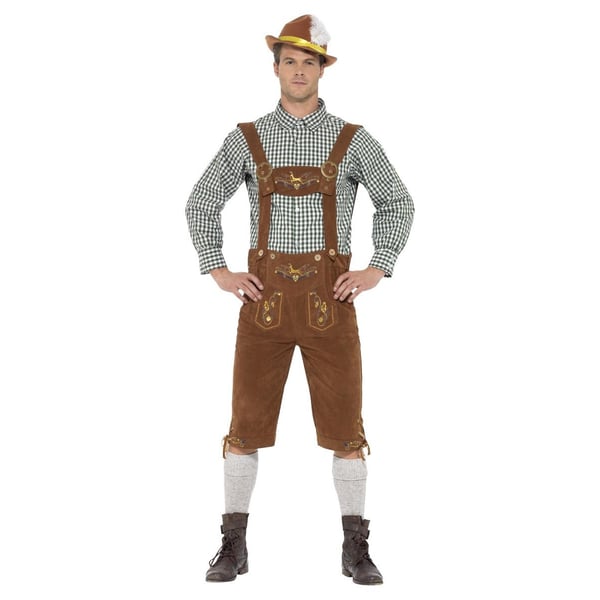 Smiffys Mens Deluxe Traditional Hans Bavarian Costume Set