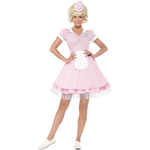 Smiffys Womens/Ladies 50s Diner Costume Set