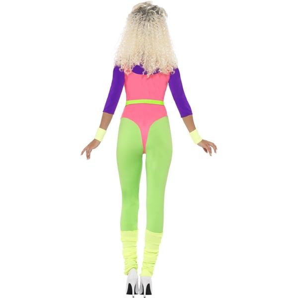 Smiffys Womens/Ladies 80s Work Out Contrast Costume Set