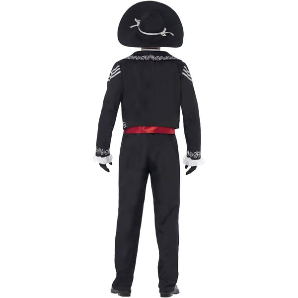 Smiffys Mens Deluxe Senor Bones Day Of The Dead Costume Set