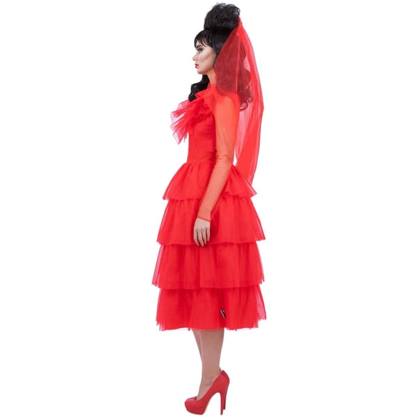 Beetlejuice Womens/Ladies Lydia Deetz Bride Costume Set